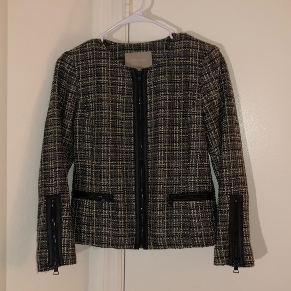Banana Republic Blazer with Faux Leather Trim - Picture 4 of 5